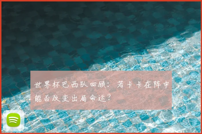 世界杯巴西队回顾:若卡卡在阵中能否改变出局命运?